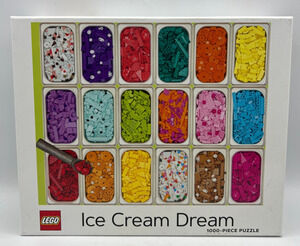 LEGO Ice Cream Dream 1000 Piece Puzzle Chronicle Books Colorful New Open Box Toy
